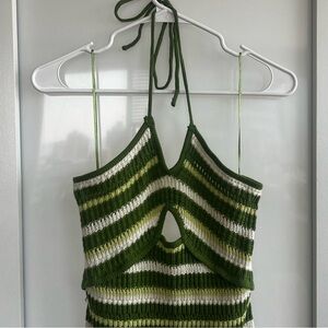 NEW • Crochet Midi Halter Dress